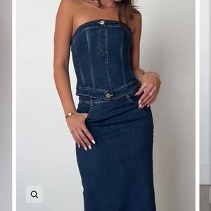 Denim Bustier- corset